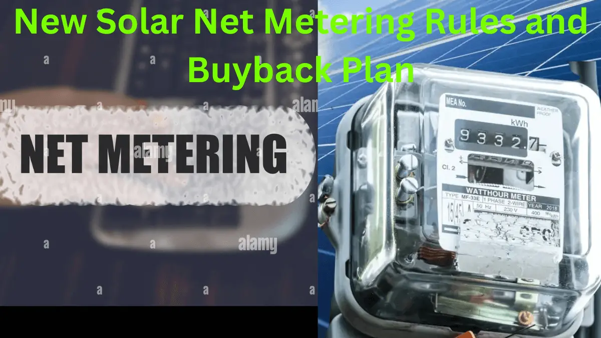New Solar Net Metering Rules and Buyback Plan